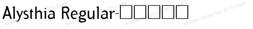 Alysthia Regular字体转换